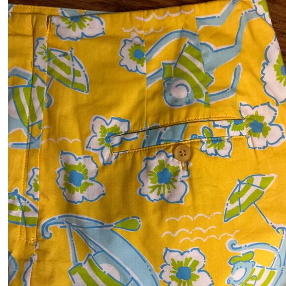 Lilly Pulitzer Les Monkey Print Yellow Skirt Size 6 Vintage White label - Picture 11 of 11